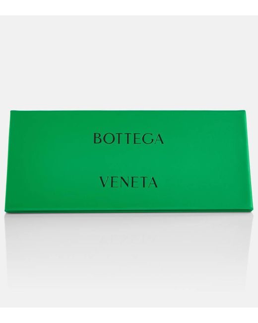 Bottega Veneta Green Aviator-Sonnenbrille Sardine