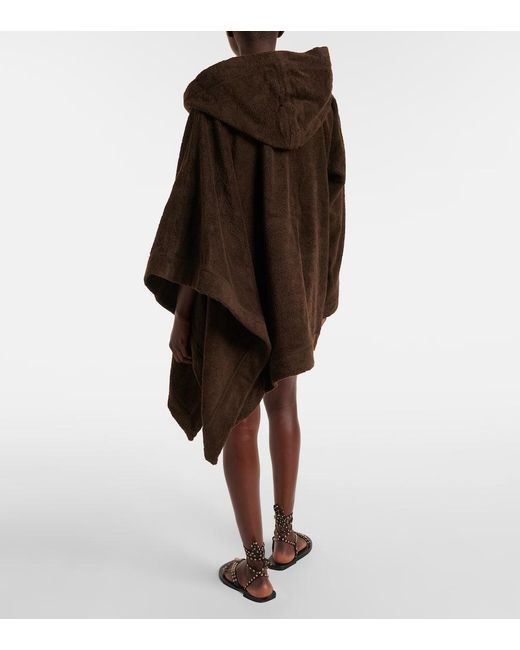 Alaïa Brown Cotton Terry Hoodie