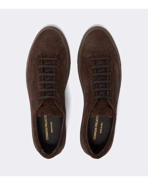 Common Projects Brown Achilles Suede Sneakers for men