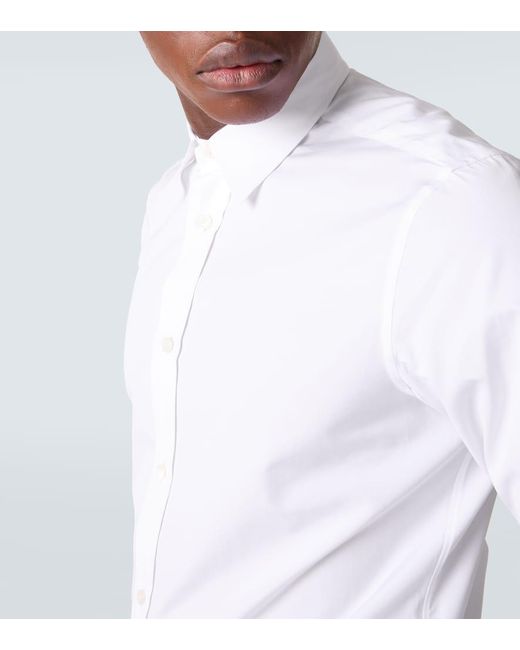 Givenchy White Cotton Poplin Shirt for men