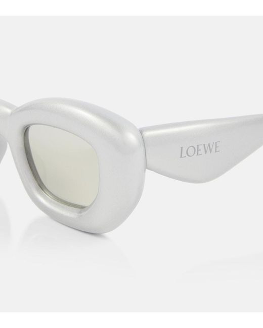 Loewe Metallic Inflated Rectangular Sunglasses
