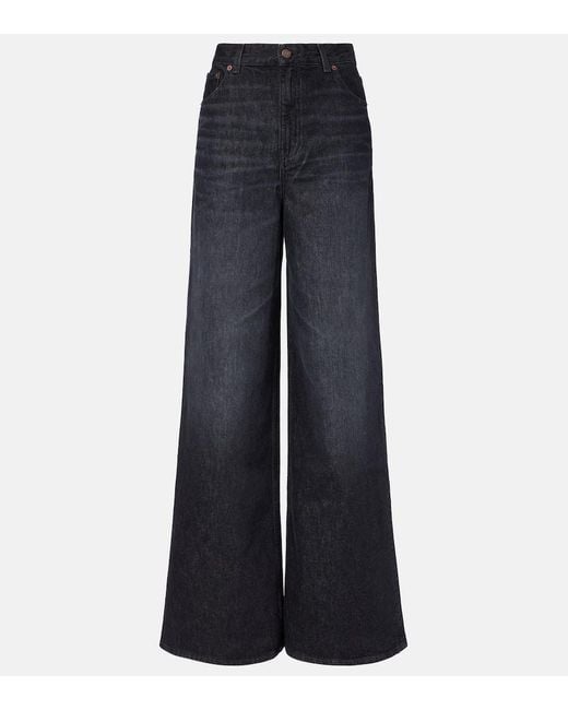 Chloé Blue High-Rise Wide-Leg Jeans