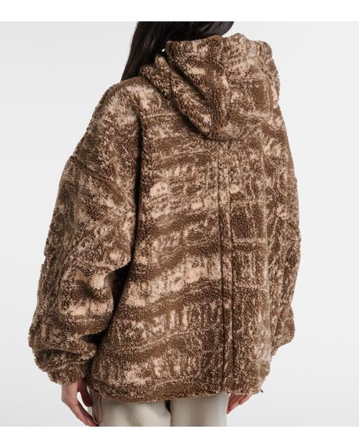 Adidas By Stella McCartney Brown Fleece Jacket