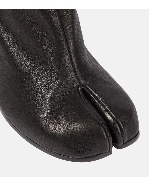 Maison Margiela Black Ankle Boots Tabi Aus Leder