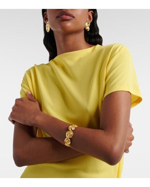 YSSO Metallic Cote 24Kt-Plated Cuff Bracelet