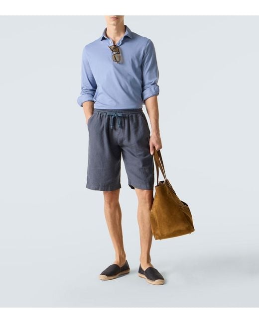 Polo Zero di Fedeli in Blue da Uomo