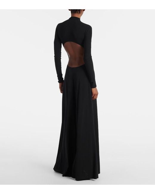 Alaïa Black Flared Jumpsuit