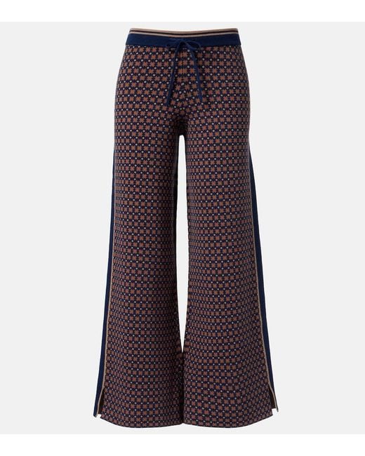 The Upside Purple Lumiere Juniper Cotton-Blend Sweatpants
