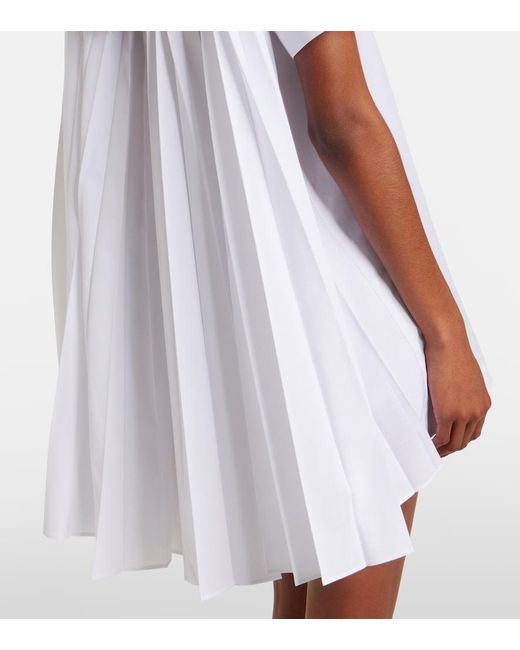 Sacai White Poplin Minidress