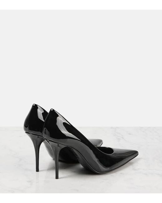 Salones Norma De Charol Saint Laurent de color Black