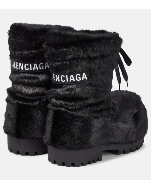 Balenciaga Black 'skiwear' Collection Snow Boots,