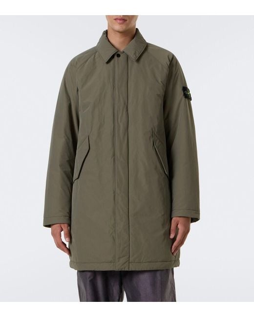 Stone Island Green Compass Car Coat for men