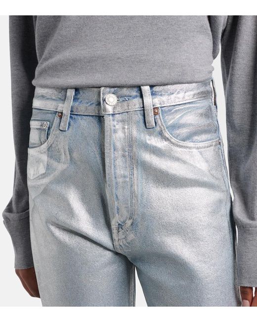 Agolde Blue 90's Straight Jeans
