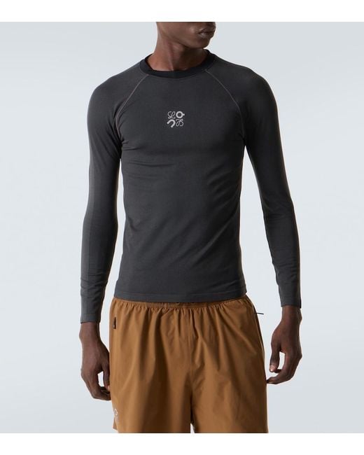 Loewe Black X On Striped Jersey Top for men