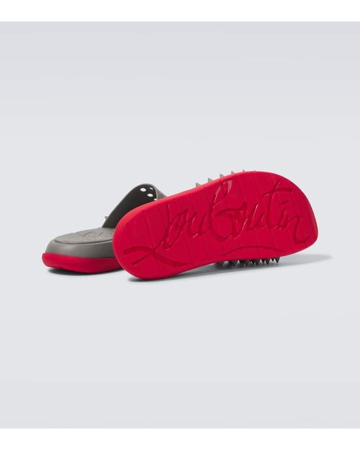 Christian Louboutin Pantoletten Take It Easy in Gray für Herren