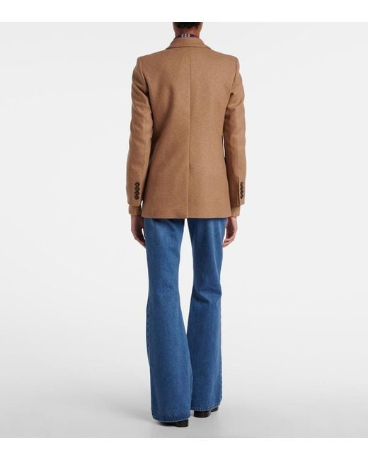 Blazé Milano Brown Cholita Everyday Wool-Blend Blazer