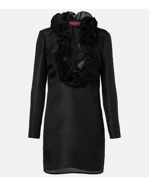 Gucci Black Silk Minidress