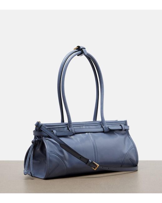 Prada Blue Bonnie Medium Leather Shoulder Bag