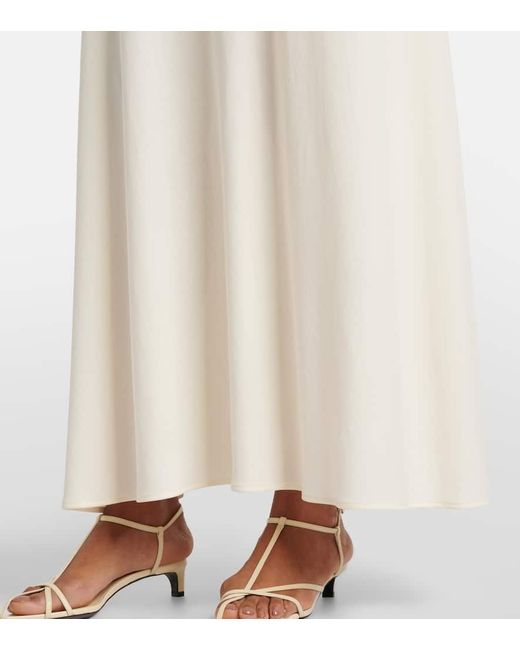 Jil Sander White Midirock Aus Crepe