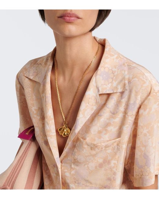 Chloé Metallic Halskette Shell