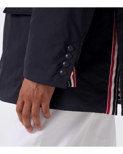 Thom Browne Blue 4-Bar Down Jacket for men