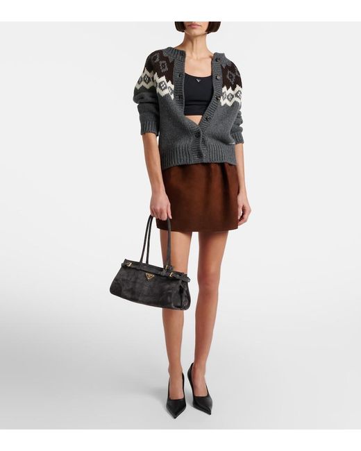 Top Cropped di Prada in Black
