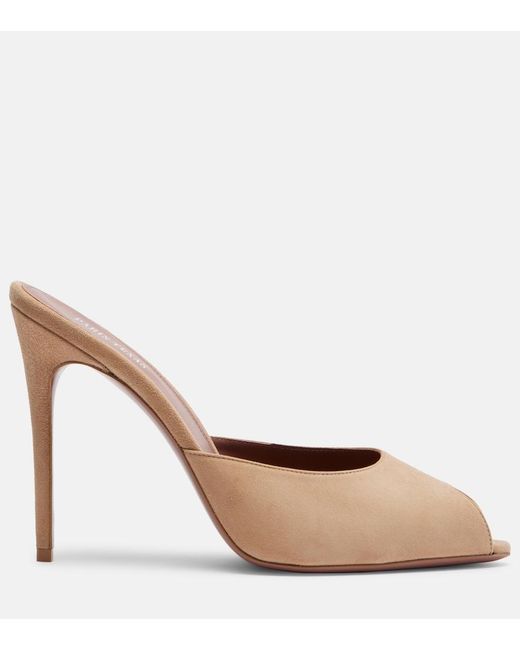 Paris Texas Brown Vera 105 Suede Mules