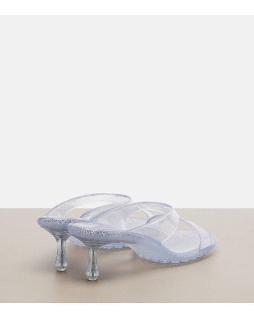 Jimmy Choo White Jelly Drop Glitter Tpu Mules