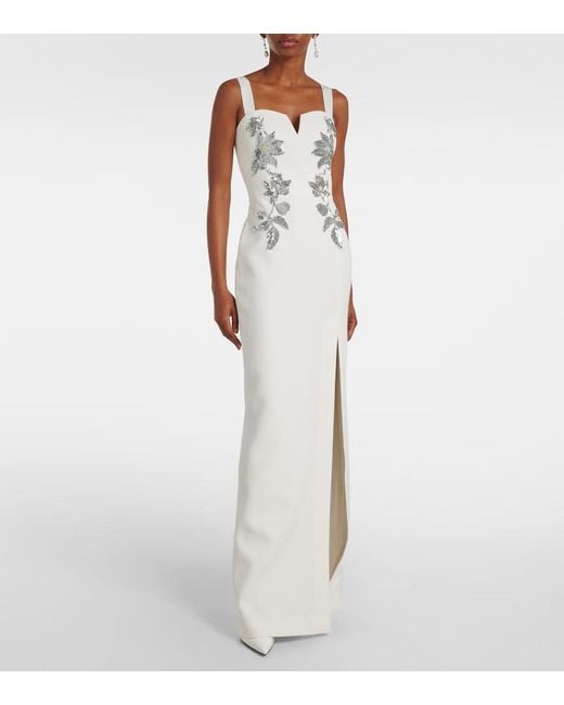 Rebecca Vallance White Bridal Lucilla Embellished Gown