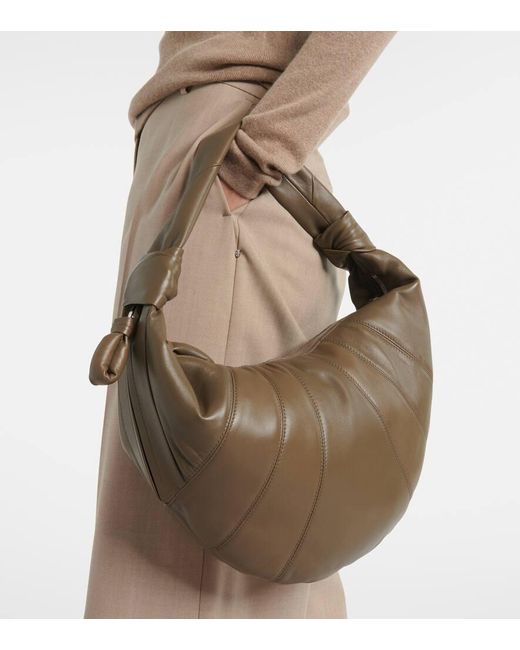 Lemaire Brown Schultertasche Fortune Croissant Aus Leder