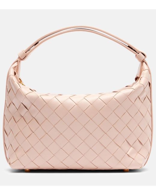 Bottega Veneta White Wallace Leather Shoulder Bag