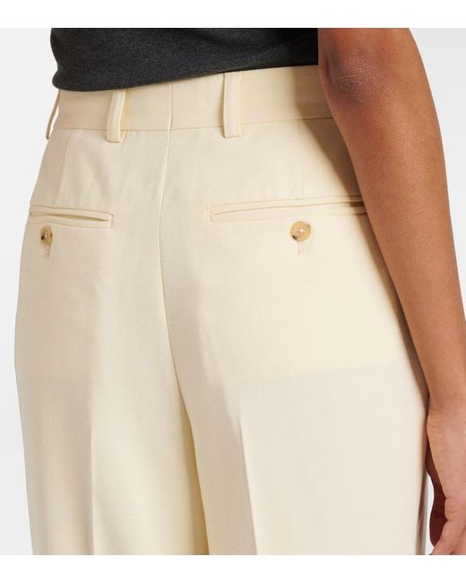 Totême  Natural Gerade Low-Rise-Hose