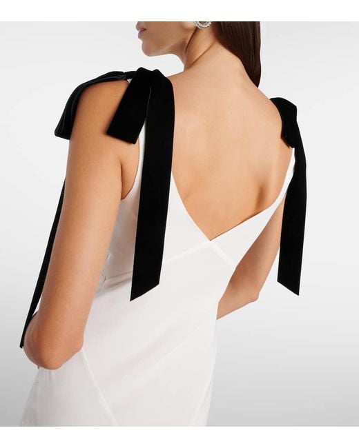 Rodarte White Maxikleid Aus Seiden-Crepe