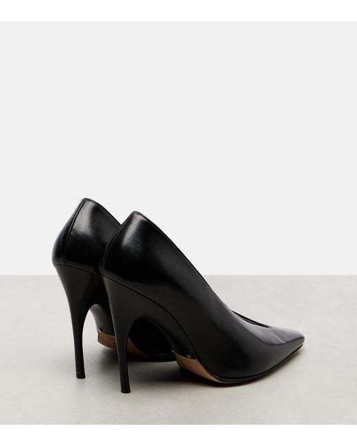 Balenciaga Black Duchesse Leather Pumps