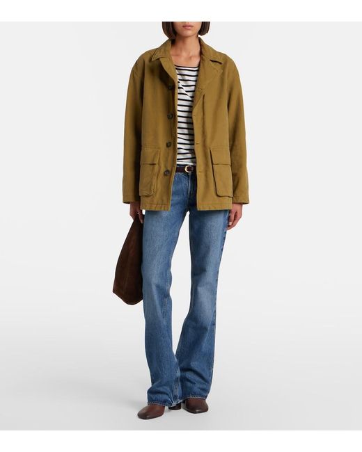 Agolde Blue Low-Rise Bootcut Jeans