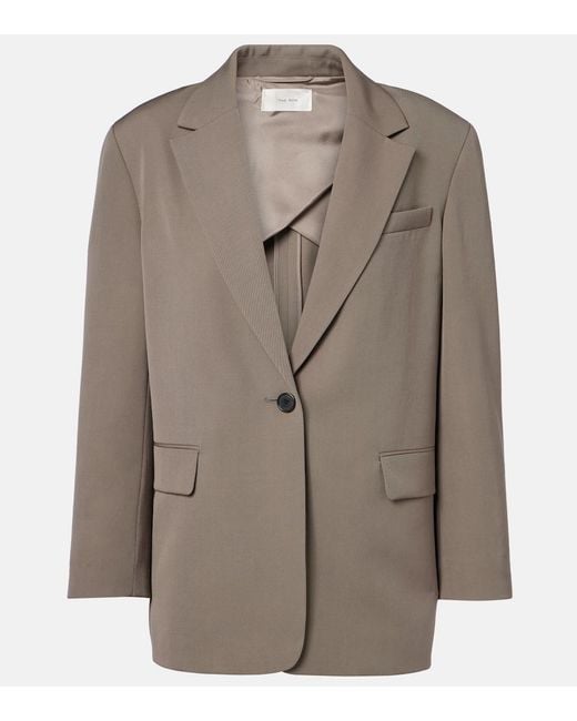 The Row Brown Ezri Wool Blazer