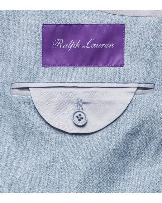 Ralph Lauren Blue Glen Linen-Blend Blazer for men