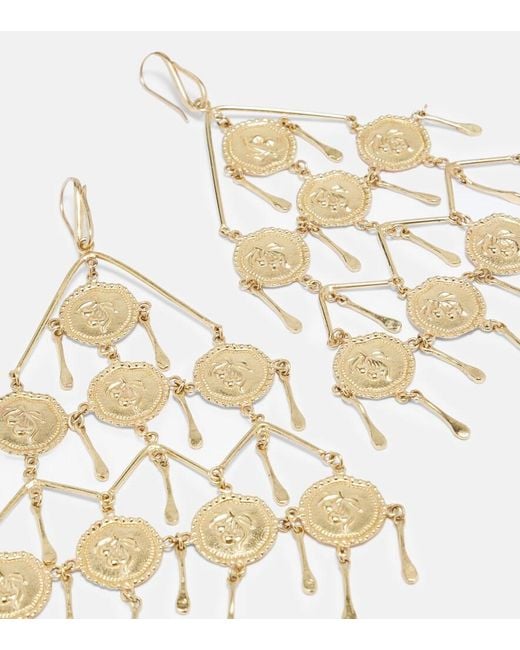 ALÉMAIS Metallic Le Jardin Drop Earrings