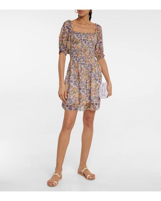 Robe Estelle En Crepe A Fleurs Velvet en coloris Multicolor