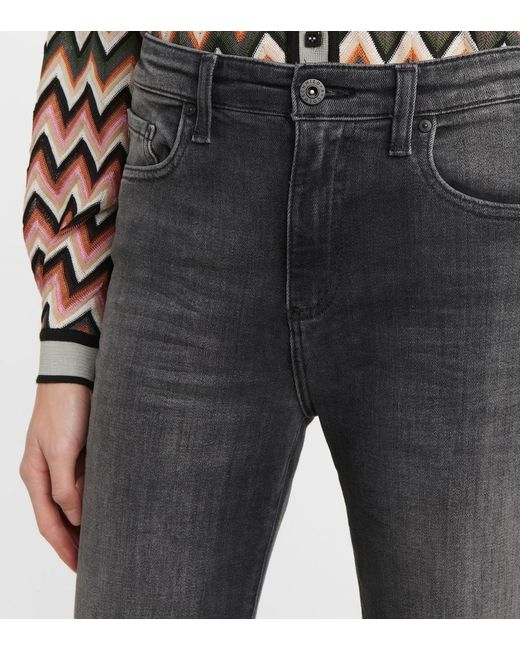 AG Jeans Multicolor Alexxis High-Rise Straight Jeans