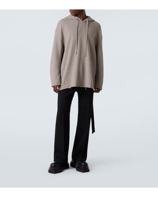 Rick Owens Natural Peter Cotton-Blend Hoodie for men