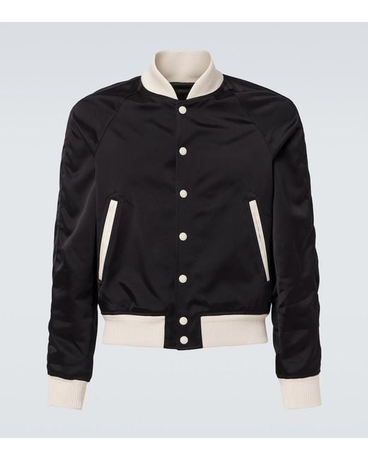 Tom Ford Black Satin Blouson for men