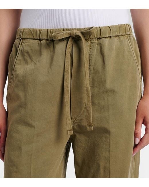 Citizens of Humanity Natural Aurora Cotton And Linen Wide-Leg Pants