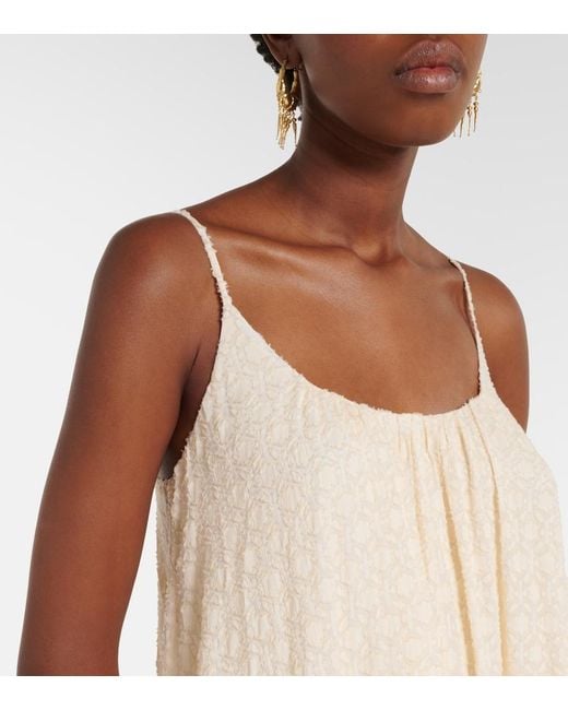 Eres Natural Confidentielle Silk And Cotton Midi Dress