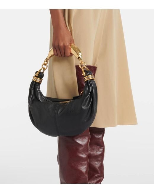 Chloé Black Banana Small Leather Shoulder Bag