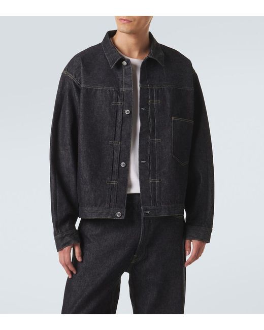 A.PRESSE Black 1St Type Denim Jacket for men