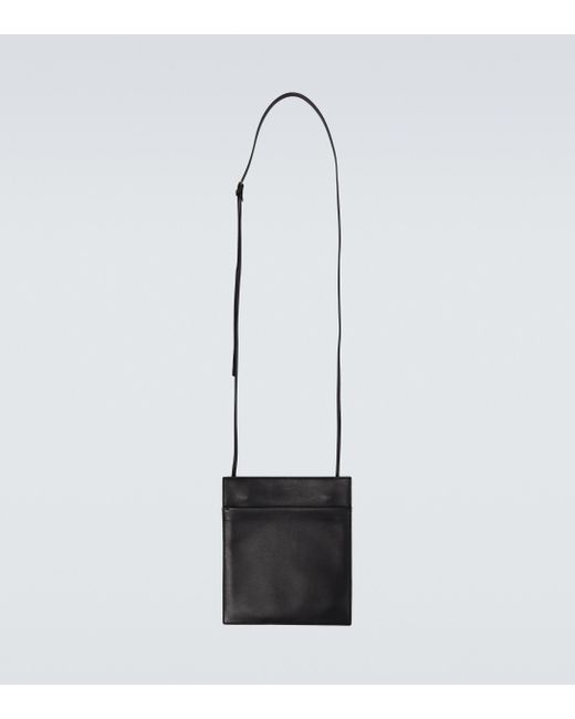 The Row Pocket Leather Crossbody Bag in White for Men | Lyst UK
