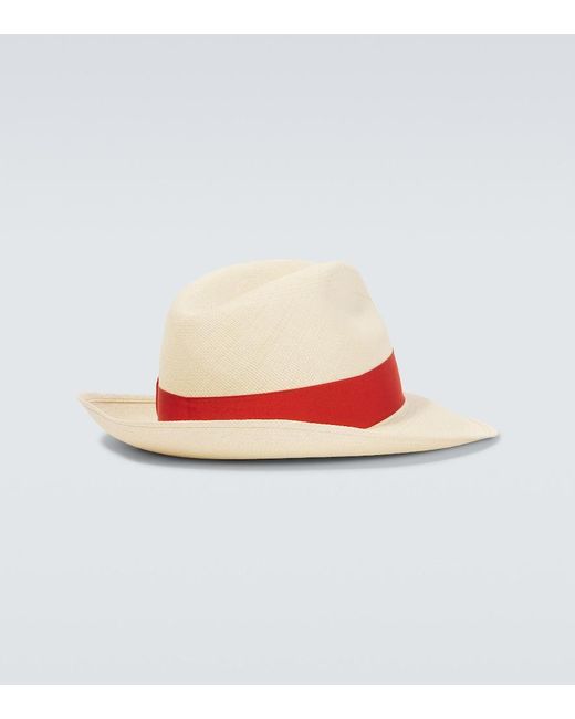 Borsalino Natural Amedeo Straw Panama Hat for men