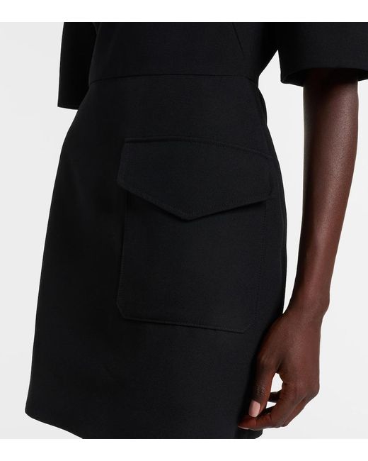 Givenchy Black Minikleid Aus Wolle