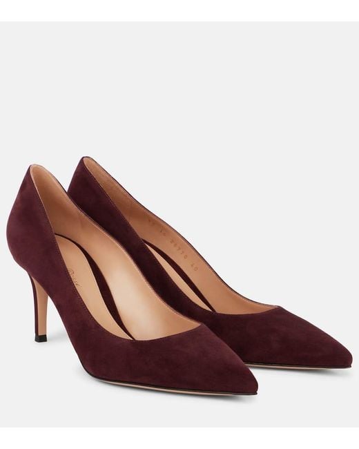 Escarpins Gianvito 70 En Daim Gianvito Rossi en coloris Purple